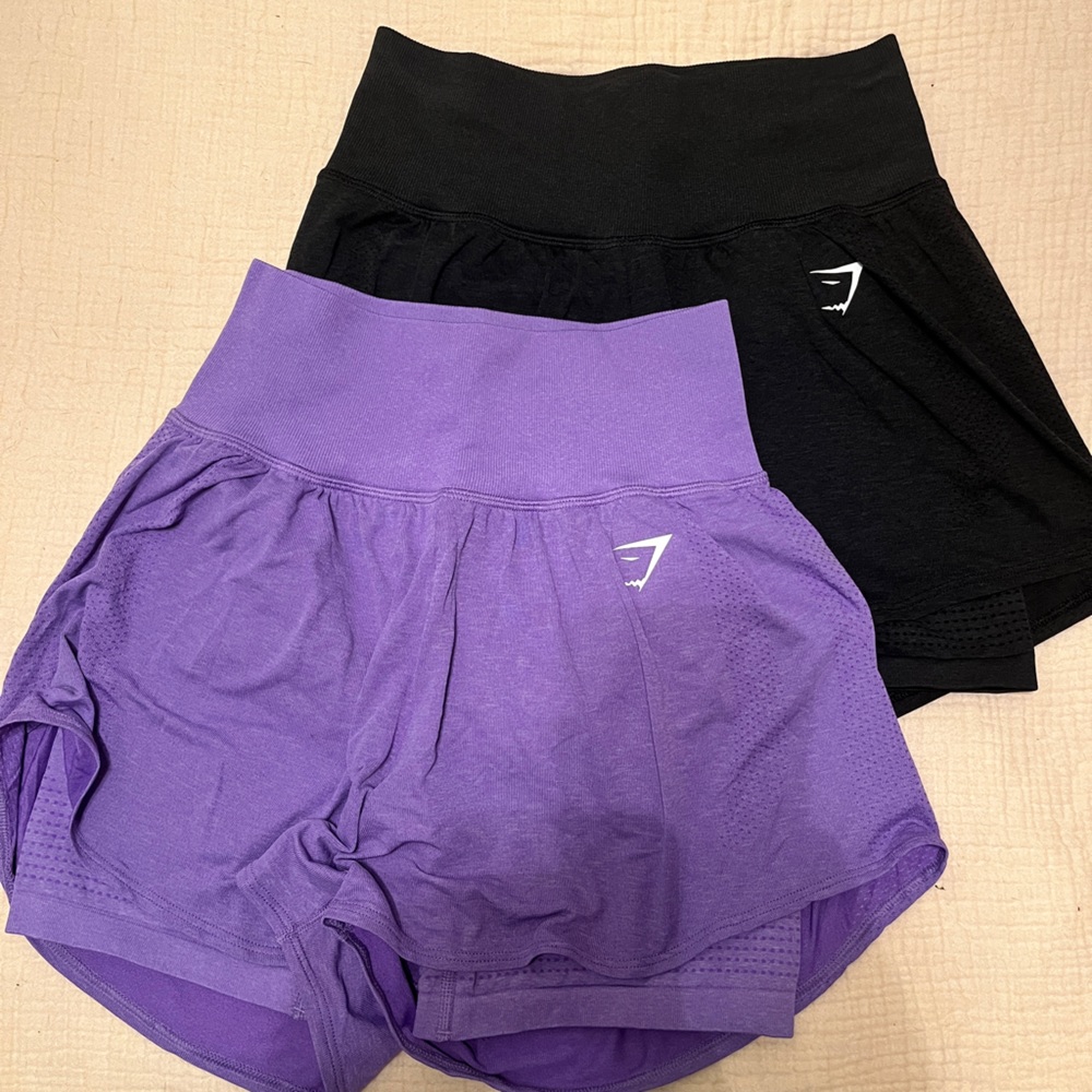 Selling 2 for 1
VITAL SEAMLESS 2.0 2-IN-1 SHORTS
Black Marl & Bright Purple Marl